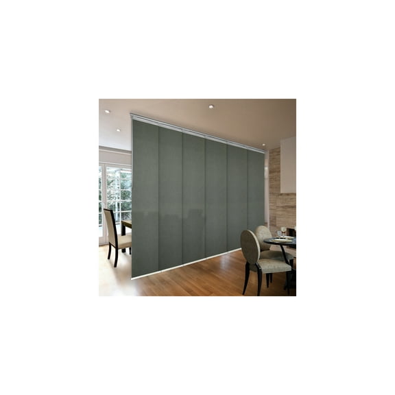 Rustic Metal Panel Track System - Adjustable Width 70-130" - Wall Decor & Room Divider