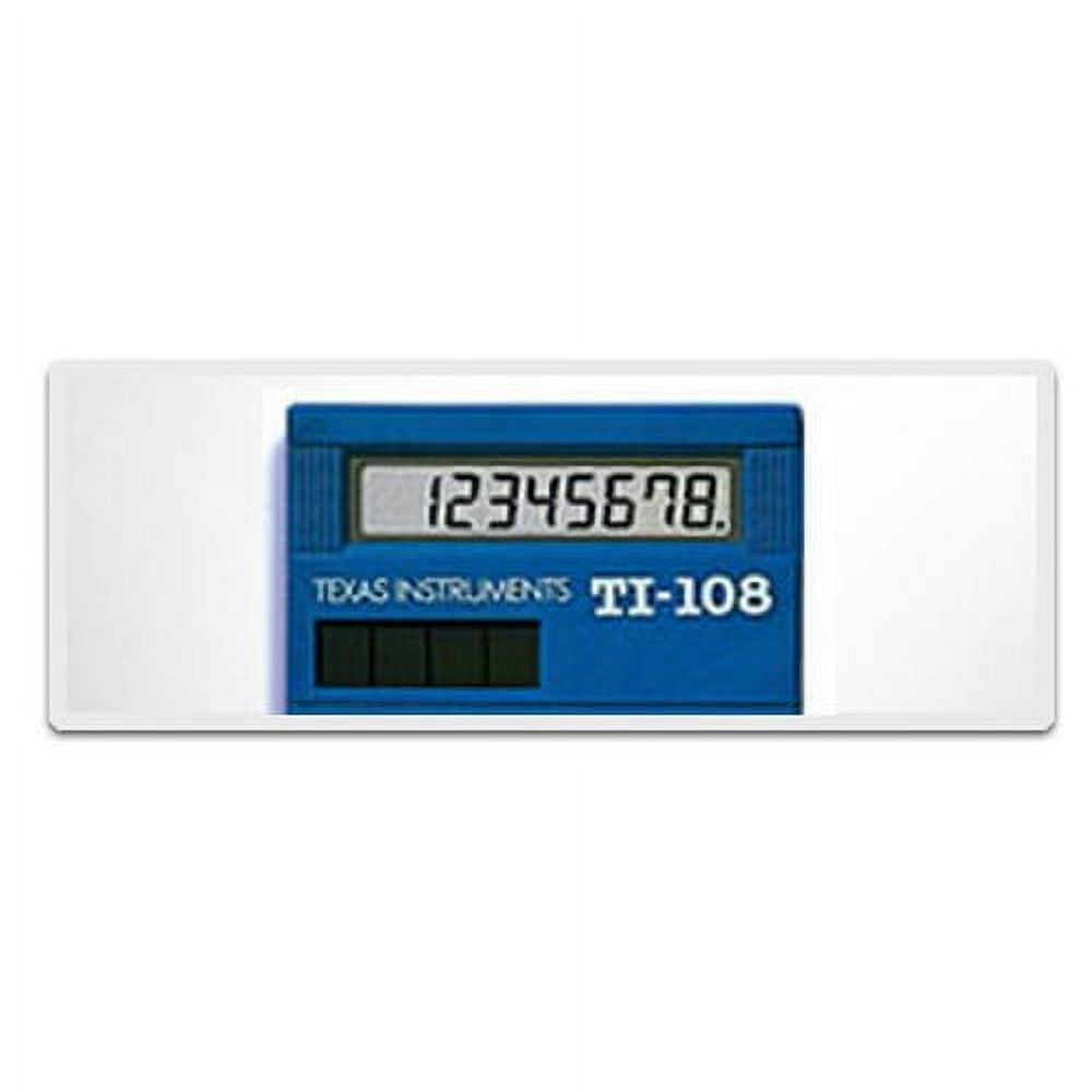 Texas Instruments 108/TKT/1L1/C (5-Pack) Texas Instruments TI-108 Simple Calculator - 8 Digit(s) - LCD