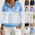 thumbnail image 3 of VEKDONE Womens Thin Fleece Lined Hoodie Fall Long Sleeve 1/2 Zip Up Pullover Sweatshirts | Casual Loose Fit Pullover Tops, Drawstring Hooded Sweatshirt with Kangaroo Pocket Army Green M, 3 of 5