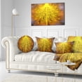 thumbnail image 3 of Designart Yellow Fractal Flower with Pink - Floral Throw Pillow - 12x20, 3 of 5