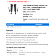 thumbnail image 2 of Front Shock Coil Spring Sway Bar Link Kit 4 Piece - Compatible with 2006 - 2008 Lincoln Mark LT 4WD 2007, 2 of 2