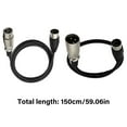 thumbnail image 3 of DIN 5Pin Male to 3Pin Female/Male 5Pin Extended Cable Large 5P Cable 5P To 3Pin Adapter Cable for Musical Instrument, 3 of 8