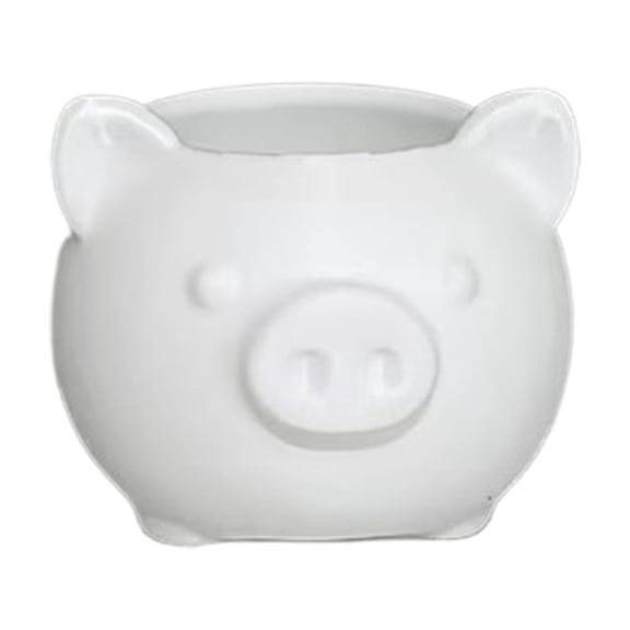 Leodye 1PCS Cute Mini Pig Succulent Planter with Drain Hole, Animal Shaped Small Flower Pot for Cactus, Herb Desktop Decor at Home office -2.2x2.2x1.8in