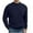Dark Blue, variant on Roll Neck Knitted Sweater Men Fall Winter Long Sleeve Textured Knit Patterned Pullover Chunky Sweaters Thermal Jumper