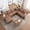 Brown:6 seats + 1ottoman, variant on 7-Seat L-Shaped Modular Sectional Sofa with Storage Ottoman & USB, Modern Oversized Corner Couch for Living Room