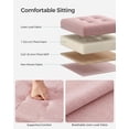 thumbnail image 3 of Otomana de almacenamiento SONGMICS plegable 30 x 30 x 30 cm, color rosa gelatina, 3 of 7
