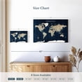 thumbnail image 3 of Elephant Stock Adventure Awaits Push Pin Map Wall Art - Map Canvas Canvas - 24" x 16", 3 of 4