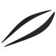 thumbnail image 3 of Pegatina de Cejas de Faros, 2 piezas/set resistente al desgaste cubierta de cejas de faro fácil para el faro para el reemplazo del automóvil para Q50 2014-2019, 3 of 7