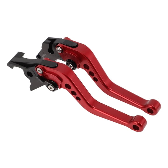 Unique Bargains Short Brake Clutch Levers for SUZUKI SV650 1999-2009 6 Position Adjustable Motorcycle Handlebar Brake Lever Aluminum Alloy Red 1 Pair