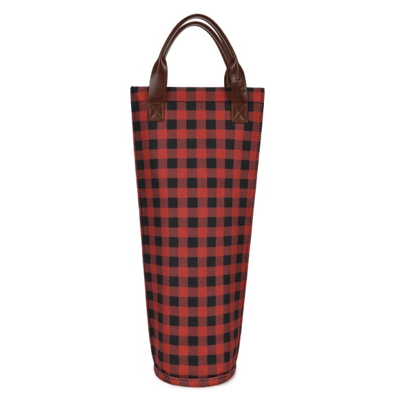 Tirrinia Polyester Leakproof Insulated Wine Tote Cooler Bag,Wine Carrier,Champagne Carrier Bag,Portable Waterproof Wine Bag
