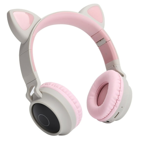 EBTOOLS Fone De Ouvido Headphone Cat Ear Headphone LED Light Wireless 5.0 Foldable Headsets With Microphone Audifono