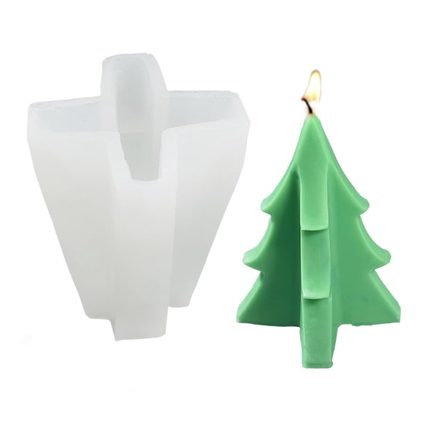 Árbol De Navidad Diy Molde De Silicona Para Velas Para Decoración De Tartas De Jabón Festival Artesanía Hacer Decoración Del Hogar Suministros Para Hacer Velas 1 Uds Minnieouse HA042961-03