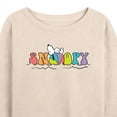 thumbnail image 3 of Peanuts - Snoopy's Beach Ball - Women's Lightweight French Terry Long Sleeve Shirt, 3 of 6