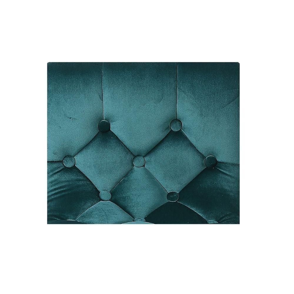 Tabouret capitonné Alon avec base en métal brillantet repose-pieds pour la cuisine, Tabouret d'île, Hauteur réglable<br> Ensemble 2