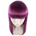 thumbnail image 2 of HPO Adult Women's Fantasy Glamour Wig I Color Purple Wig | Premium Breathable Capless Cap,, 2 of 9