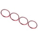 thumbnail image 4 of 4 Uds. Embellecedor central de rueda de coche cubierta decorativa reemplazo rojo para Honda Civic 10.a generación 2016 -2019 Jadeshay A, 4 of 8
