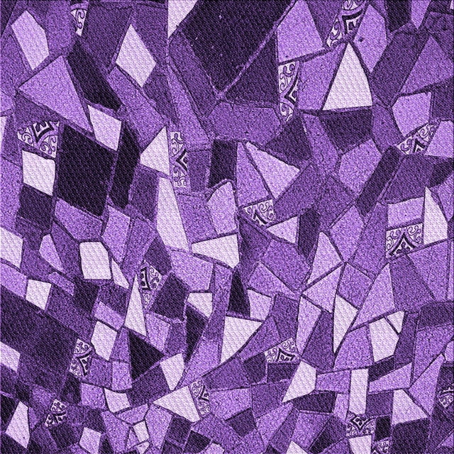 Ahgly Tapis d'Intérieur Lavable en Machine Carré Transitionnel Heliotrope Violet, 4 Pieds Carré