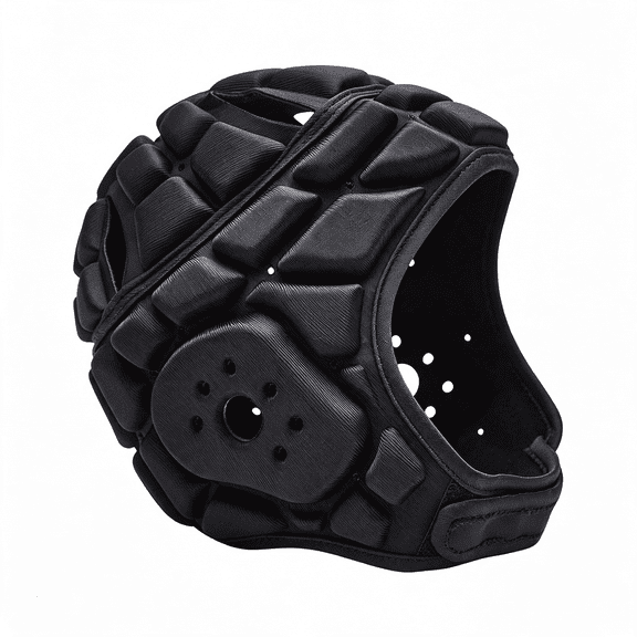 CUDIAO Soft Shell Flag Football Helmet 7V7 Rugby Helmet Scrum Cap|Soft Padded Helmet Soccer Goalie Headgear Adjustable Head Protector for Youth Kids Adult,Comfortable Kids Helmet