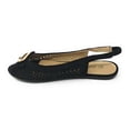 thumbnail image 4 of Victoria K Women's Bow With Gold Buckle Ballerina Flats, 4 of 5