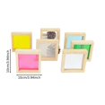 thumbnail image 5 of Juego de 7 bloques de construcción apilables, reconocimiento de colores, geometría, desarrollo sensorial fino 10 cm, 5 of 5