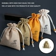 thumbnail image 3 of Ounissouiy Bolsita fragante, bolsa de papelería de loto, bolsas con cordón, bolsa fragante, joyería, caramelo, automóvil, Ampty, accesorio de Almacenamiento y organización del hogar Café oscuro, 3 of 6