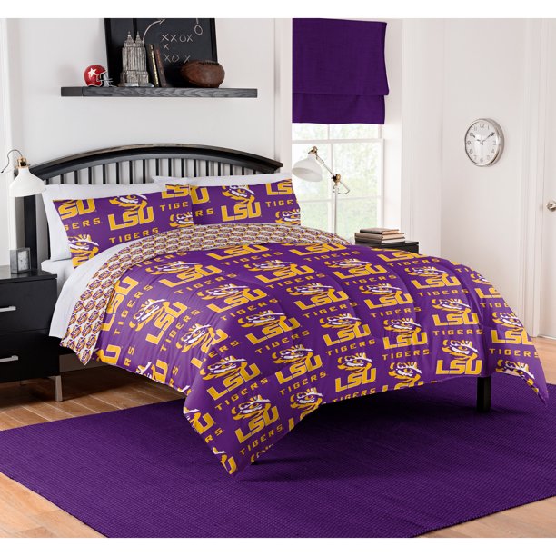 The Northwest Company NCAA LSU Tigers Queen Bed In Bag Set Walmart