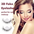 thumbnail image 3 of Yeacher 3D Fake Eyelashes Self-adhesive False Eyelashes with Storage Case Natural Long Curly Lashes Assorted Styles Optional Makeup Lashes Strip 1 Pair, 3 of 7