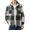 Black White Gray, variant on Arshiner Boys Flannel Shirts Kids Button Down Plaid Shirt Casual Long Sleeve Shirt Tops Boys and Girls Fall Plaid Jacket