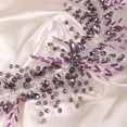 thumbnail image 4 of Bridal Crystal Hairband Long Hair Vine Crystal Beaded Headband Wedding Prom Party Festival Fashion Hair Accessory for Women (Purple), 4 of 10