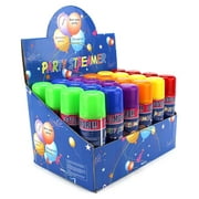 24 Pack of Party Silly String Spray for Kid's Events/Celebrations, Perfect for Children's Paerties