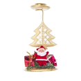 thumbnail image 2 of Elk Candelabro navideño de alce y Papá Noel, candelabro con forma de estrella y copo de nieve para Navidad, decoración de mesa para fiesta de boda, portavelas de regalo, 2 of 5