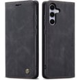 thumbnail image 1 of Funda para Samsung Galaxy S25, diseño clásico de cuero tipo billetera, cierre magnético, función atril, ranura para tarjetas, protección a prueba de golpes para Samsung Galaxy S25, 1 of 9