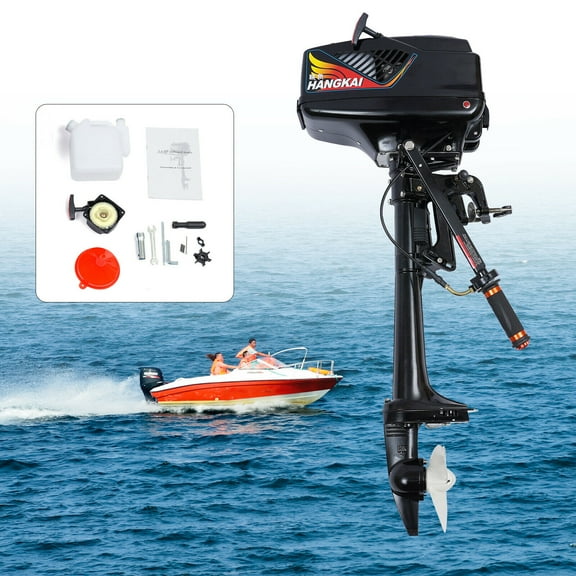 Durable 3.6 HP 2-Stroke Outboard Boat Motor with Water Cooling System