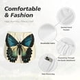 thumbnail image 4 of Salouo Blue Black Butterfly Art Print Women's 2 in 1 Running Shorts Double-Layer Shorts Athletic Workout Gym Yoga Shorts Running Shorts for Women-Large, 4 of 7