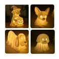 thumbnail image 2 of PEIBang Halloween Ghost Night Lamp,Halloween Glowing Ghost Dog Figurines,Cute Halloween Decor Statues Nightlight for Dog Lovers, 2 of 4