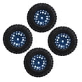 thumbnail image 3 of RC Rubber Tires, RC Wheels And Tires 4pcs Anti Wear Replacement Part  For 1/24 RC Car Red,Blue,Black, 3 of 8