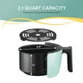 thumbnail image 3 of Elite Gourmet EAF-0201BL Freidora de aire caliente eléctrica compacta personal que ahorra espacio, cocina saludable sin aceite, temporizador y controles de temperatura, 1000 W, 2,1 cuartos, menta, 3 of 5