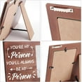 thumbnail image 4 of You're My Person You'll Always Be My Person Picture Frame 4x6 inch Lovers Romantic Photo Frame Hanging/Tabletop Rustic Wooden Gifts Frame for Couples Lovers Anniversary Weddings Birthday, 4 of 5