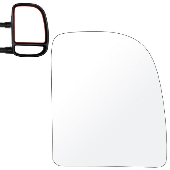 ECCPP Towing Mirror Glass Replacement for 1999-2016 For Ford F-250 F-350 F-450 F-550 Super Duty 2000-2005 For Ford Excursion Manual Adjustment Right Side Upper Flat Glass Tow Mirror Glass