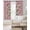 Pink White, variant on Spring Floral Black Out Curtains 72 Inch Long, Light Blocking Drapes with Black Liner, Retro Pink Orchid Flowers Leaves Botanical Thermal Blackout Curtains for Bedroom Living Room 52"x72" 2 Panels