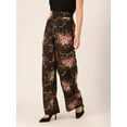 thumbnail image 2 of DressBerry Women's Printed Viscose Rayon Palazzo Ankle Length Pants Wide Bottom Casual&nbsp;Summer Wear High Waist Long Length Loose Fitted Party Wear Trousers, 2 of 7
