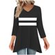 thumbnail image 2 of mfyjkho Tops Elegantes Para Mujer, Camiseta Estampada De Moda Para Mujer, Blusa De Manga 3/4 Con Cuello En V, Blusa Informal Holgada Tops Para Hacer Ejercicio M, 2 of 6