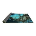thumbnail image 2 of Ahgly Company Indoor Square Oriental Turquoise Blue Industrial Area Rugs, 8' Square, 2 of 4