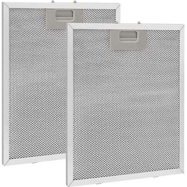 2-Piece Metal Grease Filter for Cooker Hood 320x260mm, Mesh Filter Accessory for Cooker Hoods