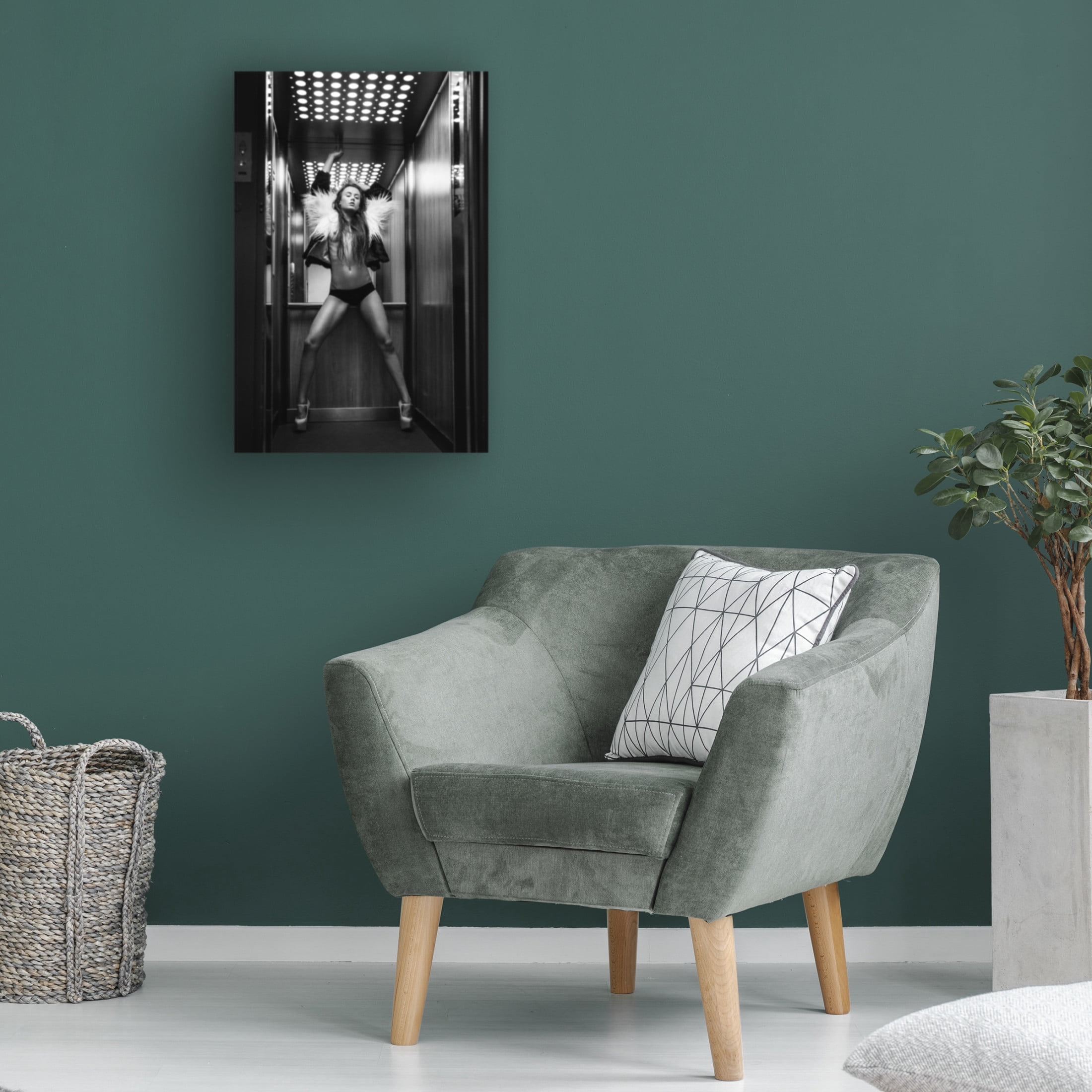 Martin Krystynek 'Elevator' Canvas Art - 30 x 47 Inches