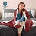 thumbnail image 3 of Manta de Cama de Felpa Sherpa Bare Home matrimonial/queen Palo de rosa, 3 of 6