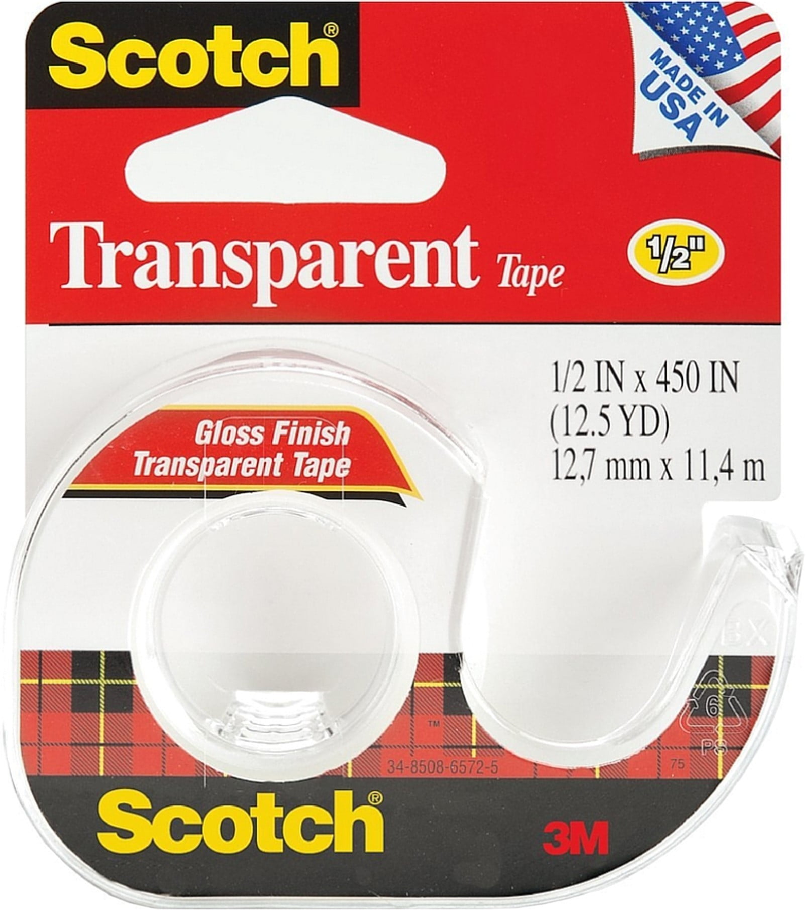3m 2157ss 3/4" X 250" ScotchÂ Transparent Tape 2 Count 