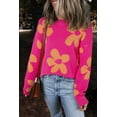 thumbnail image 1 of FOLUNSI Floral Mock Neck Sweater: Stylish Soft Knit, Your Wardrobe Essential, 1 of 8