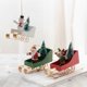 thumbnail image 4 of Adornos navideños de metal para árbol de Navidad, muñecos de Papá Noel, alces, muñecos colgantes, juguetes para fiestas, regalos nuevos, 4 of 5