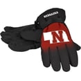 thumbnail image 1 of Nebraska Cornhuskers Gants Isolés Gradient Grand Logo Taille Petit / Moyen, 1 of 1